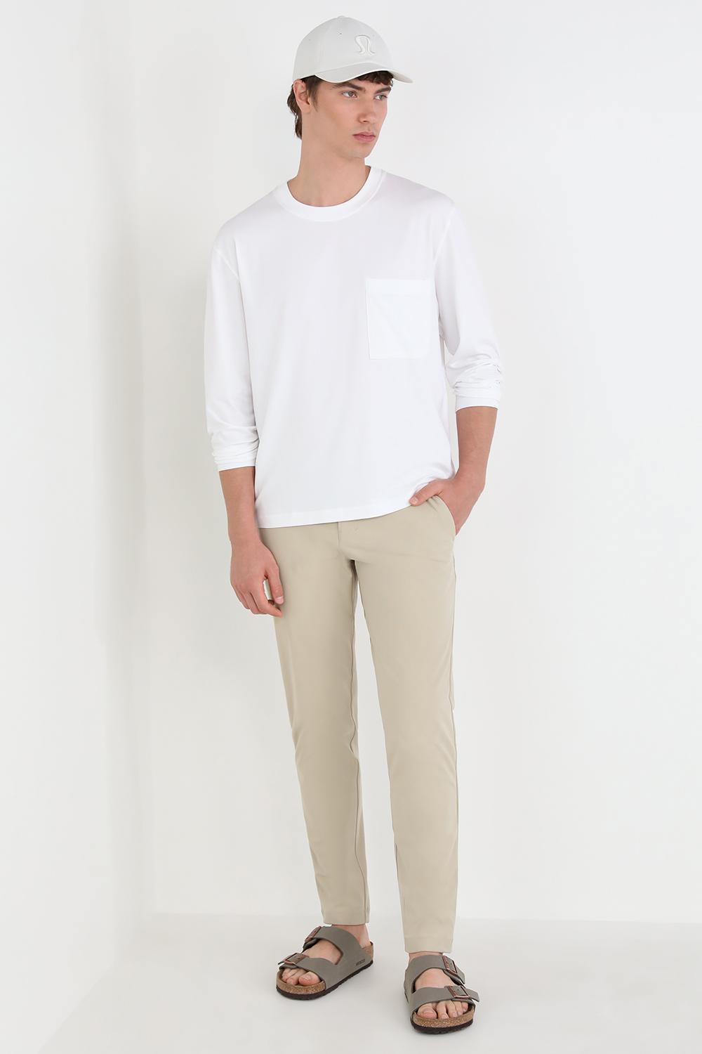 Fundamental Oversized Long-Sleeve Shirt Pocket